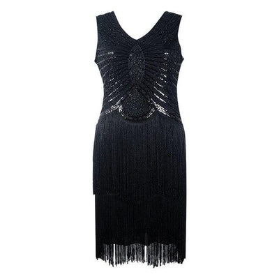 Rochie Art Deco De Epocă Anii 20 Neagră