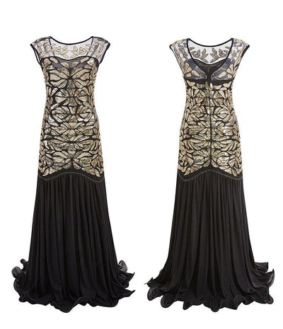 Rochie Flapper De Epocă Din Anii 20 Auriu