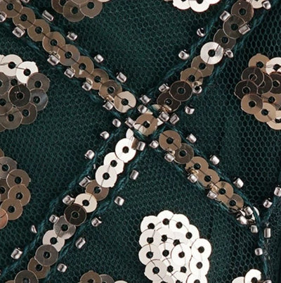 Rochie Vintage Ani 20 Plus Size Green Gold