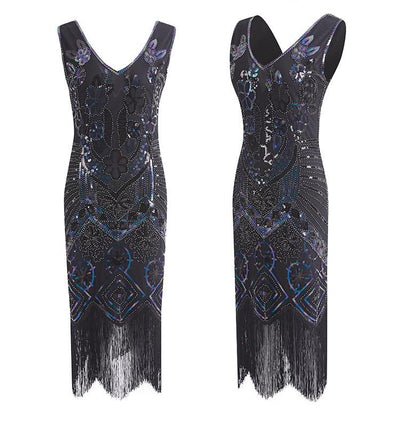 Rochie Paris Vintage Anilor 20 Neagra