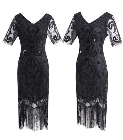 Rochie Neagra Din Dantela Anii 20