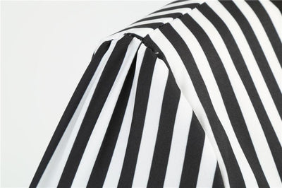 Rochie Vintage Retro Alb-Negru