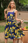 Rochie Lemon Navy Pin Up Halter