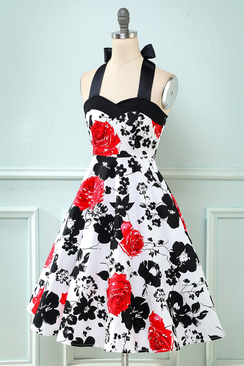 Rochie Vintage Cu Imprimeu Floral