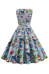 Rochie Florală De Epocă Anii 1950