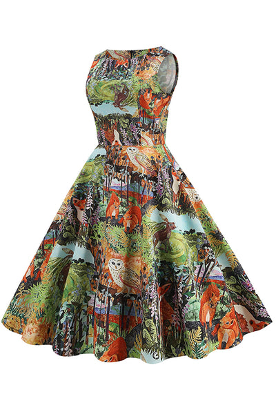 Rochie Florală De Epocă Anii 1950