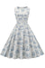 Rochie De Epocă Cu Imprimeu Floral Anilor 1950