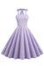 Rochie Vintage Mov Cu Buline