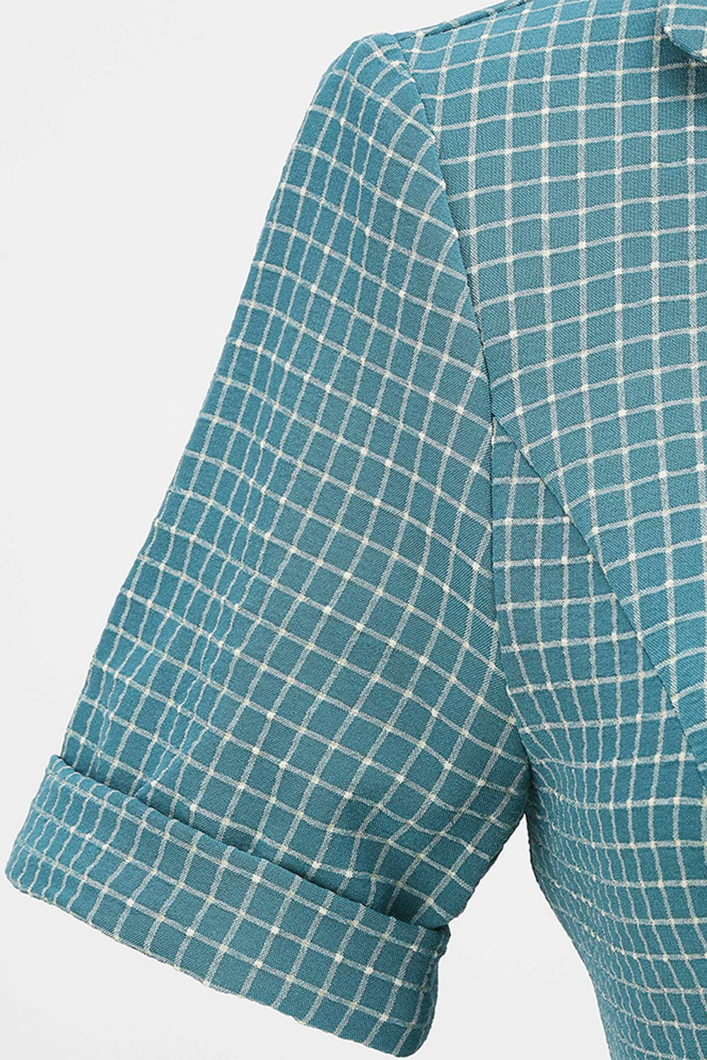 Rochie De Epocă Cu Brâu În Carouri Din Anii 1950