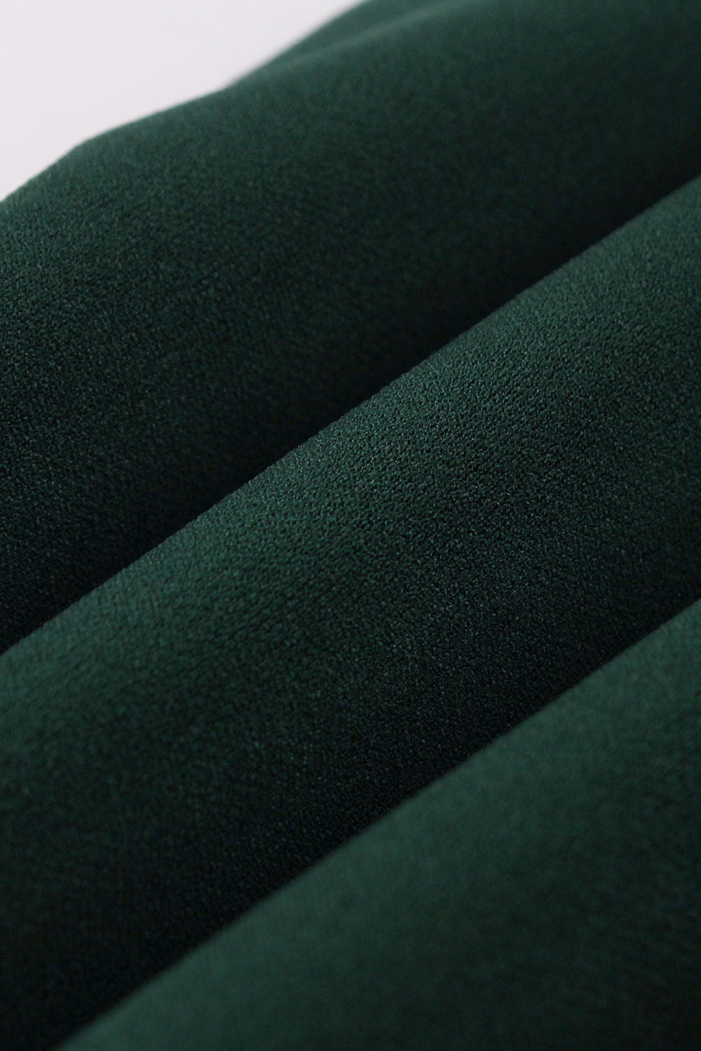 Rochie Verde Închis Cu Volan Vintage