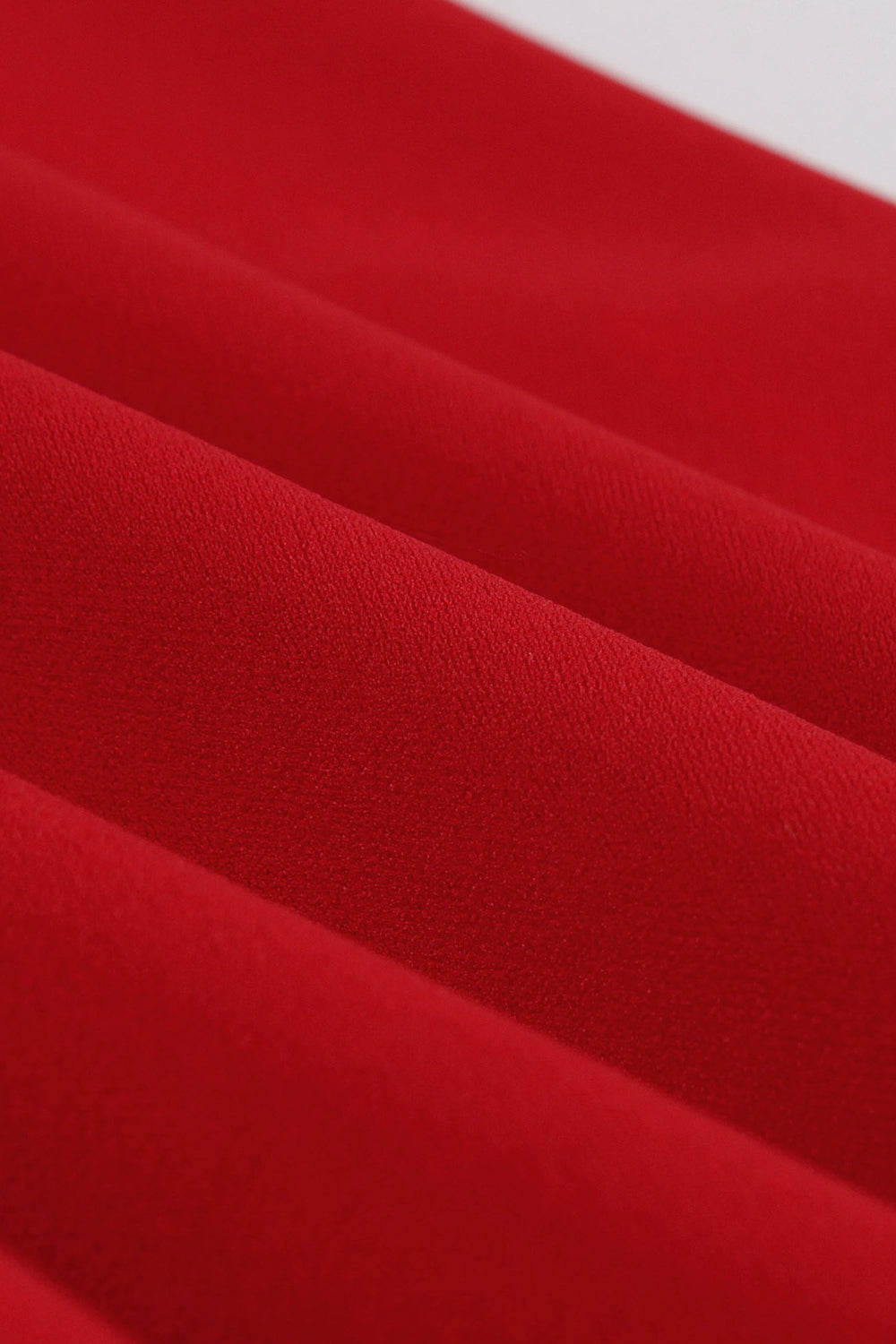 Rochie Leagăn Cu Guler Roșu Cu Rever Anilor 50