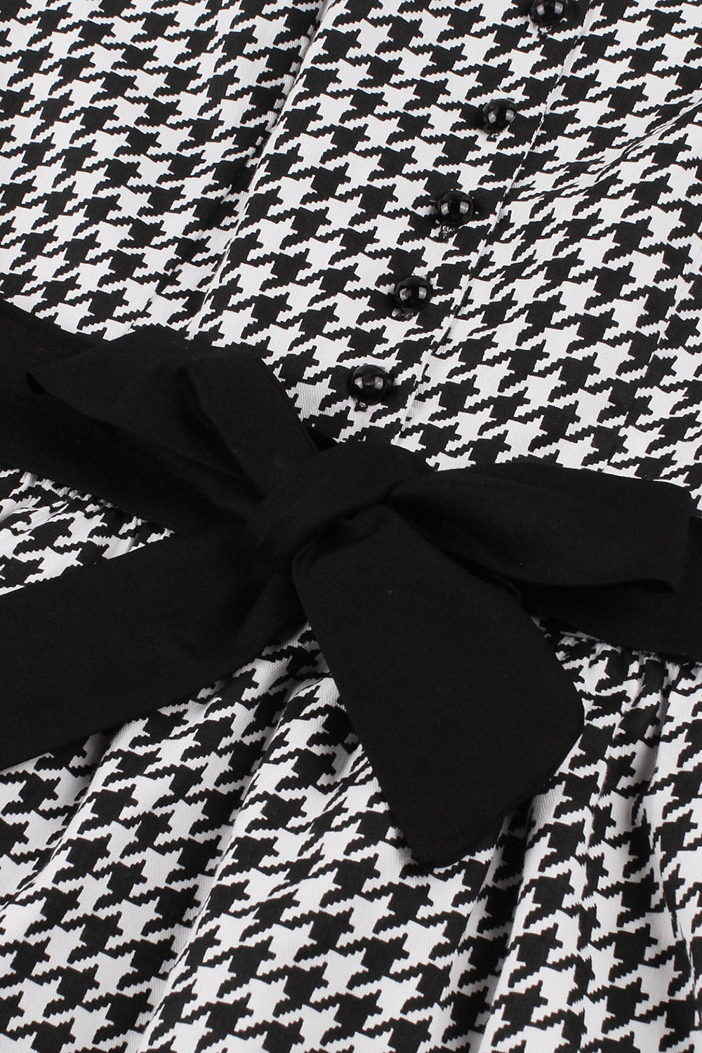 Rochie Leagăn Din Anii 50 În Carouri Negre