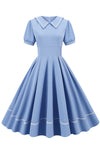 Rochie Cu Maneca Scurta In Stil Vintage