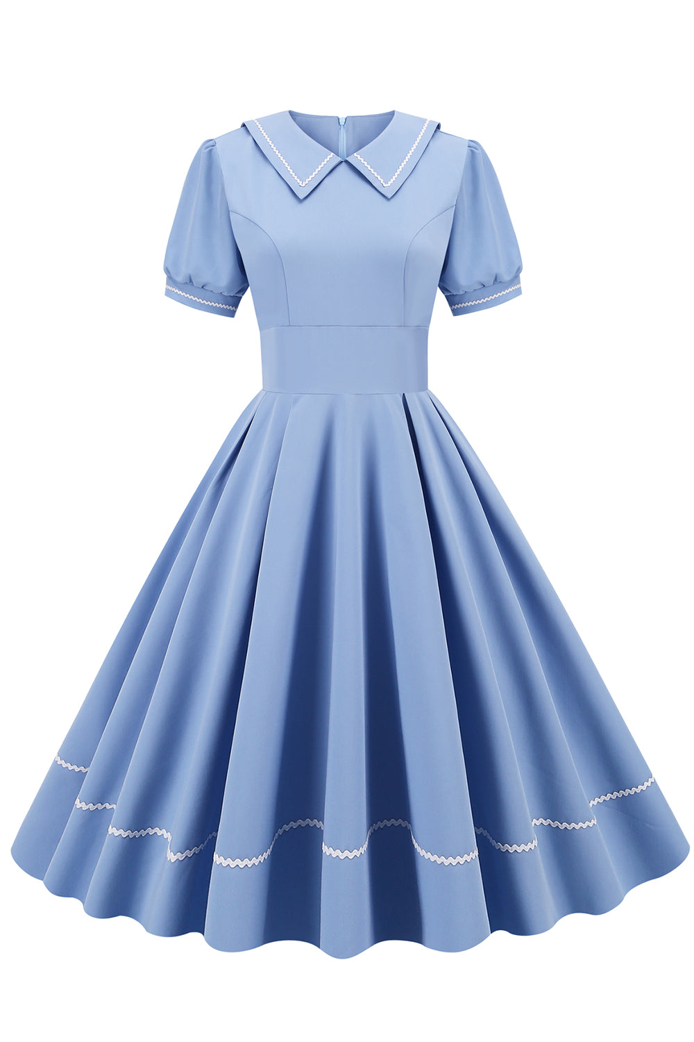 Rochie Cu Maneca Scurta In Stil Vintage