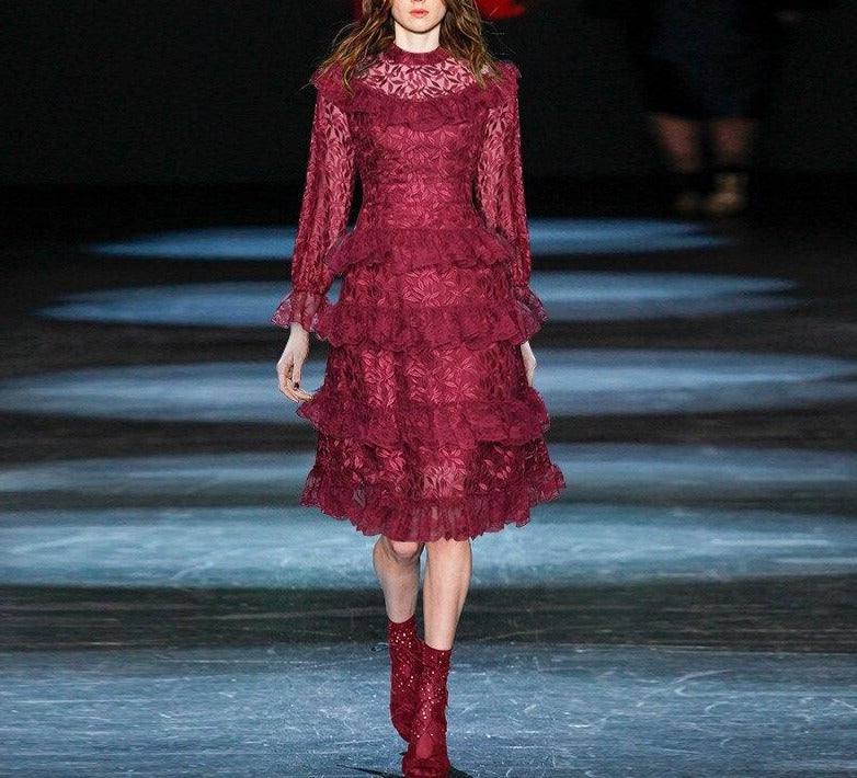Rochie De Nunta De Epocă Burgundy