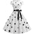 Rochie Vintage Cu Buline Albe