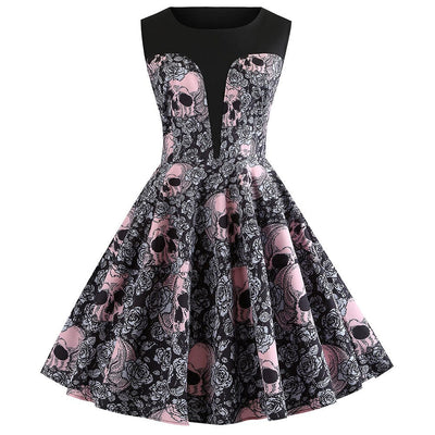 Rochie Rockabilly Skull