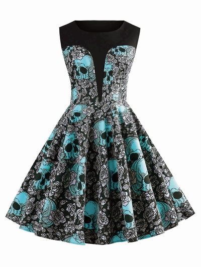 Rochie Rockabilly Skull