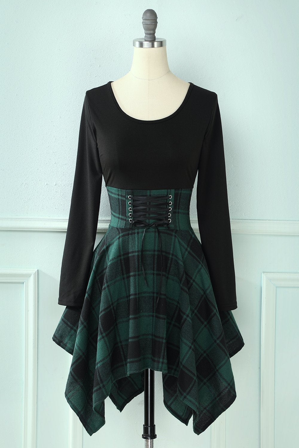 Rochie De Epocă În Carouri Mozaic