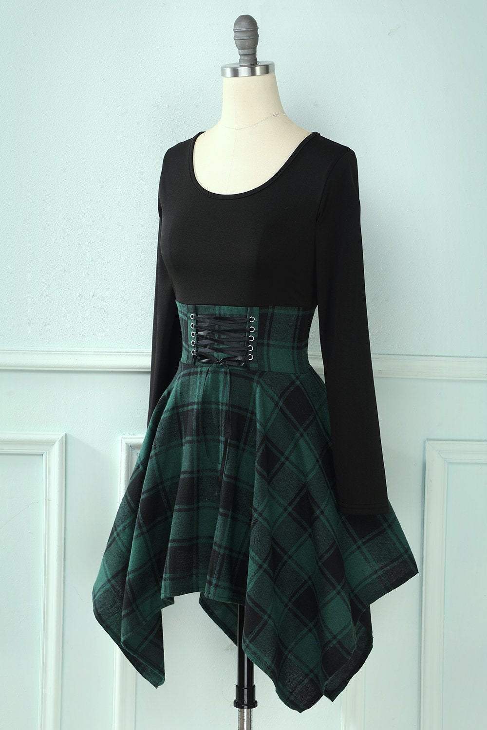 Rochie De Epocă În Carouri Mozaic