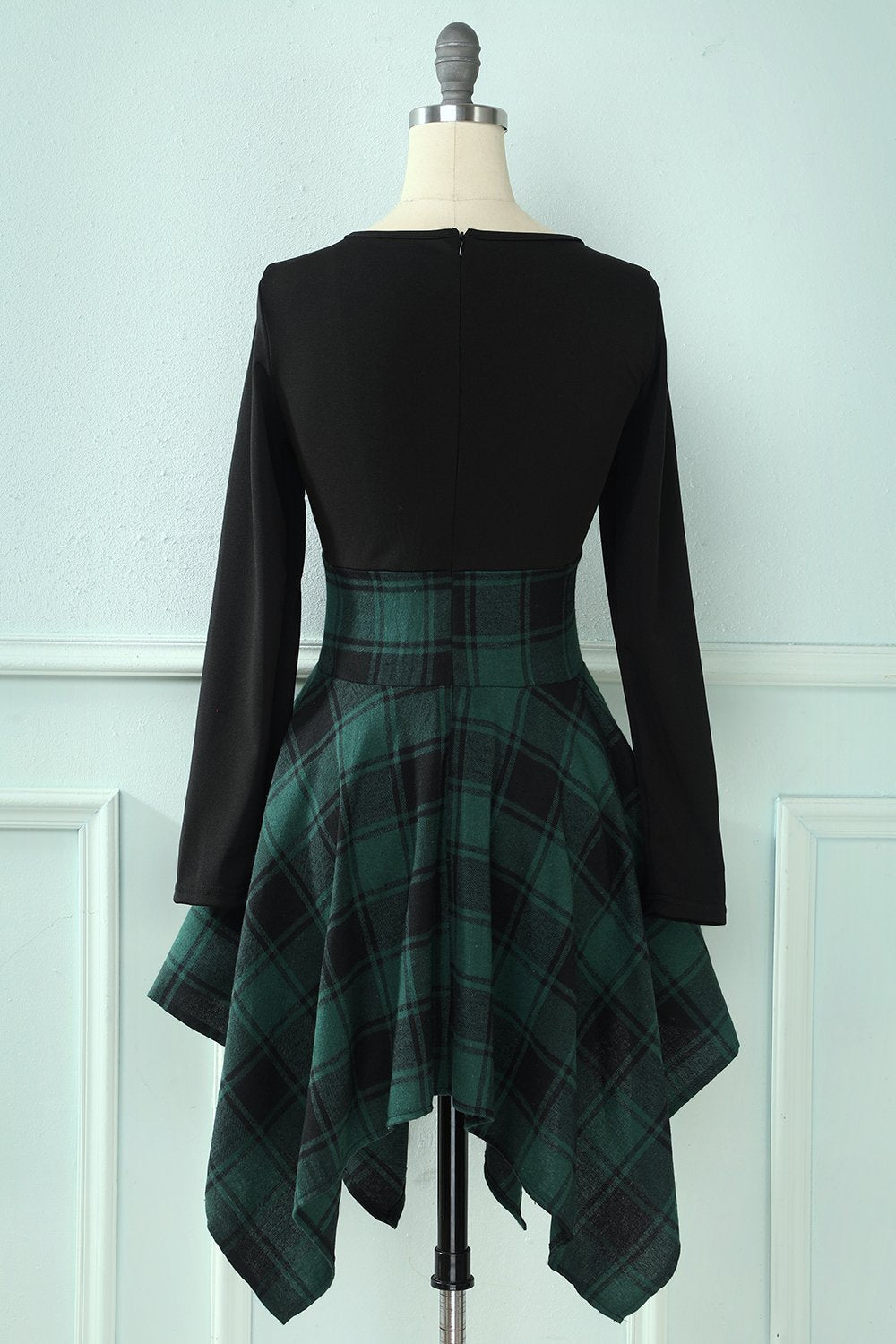 Rochie De Epocă În Carouri Mozaic