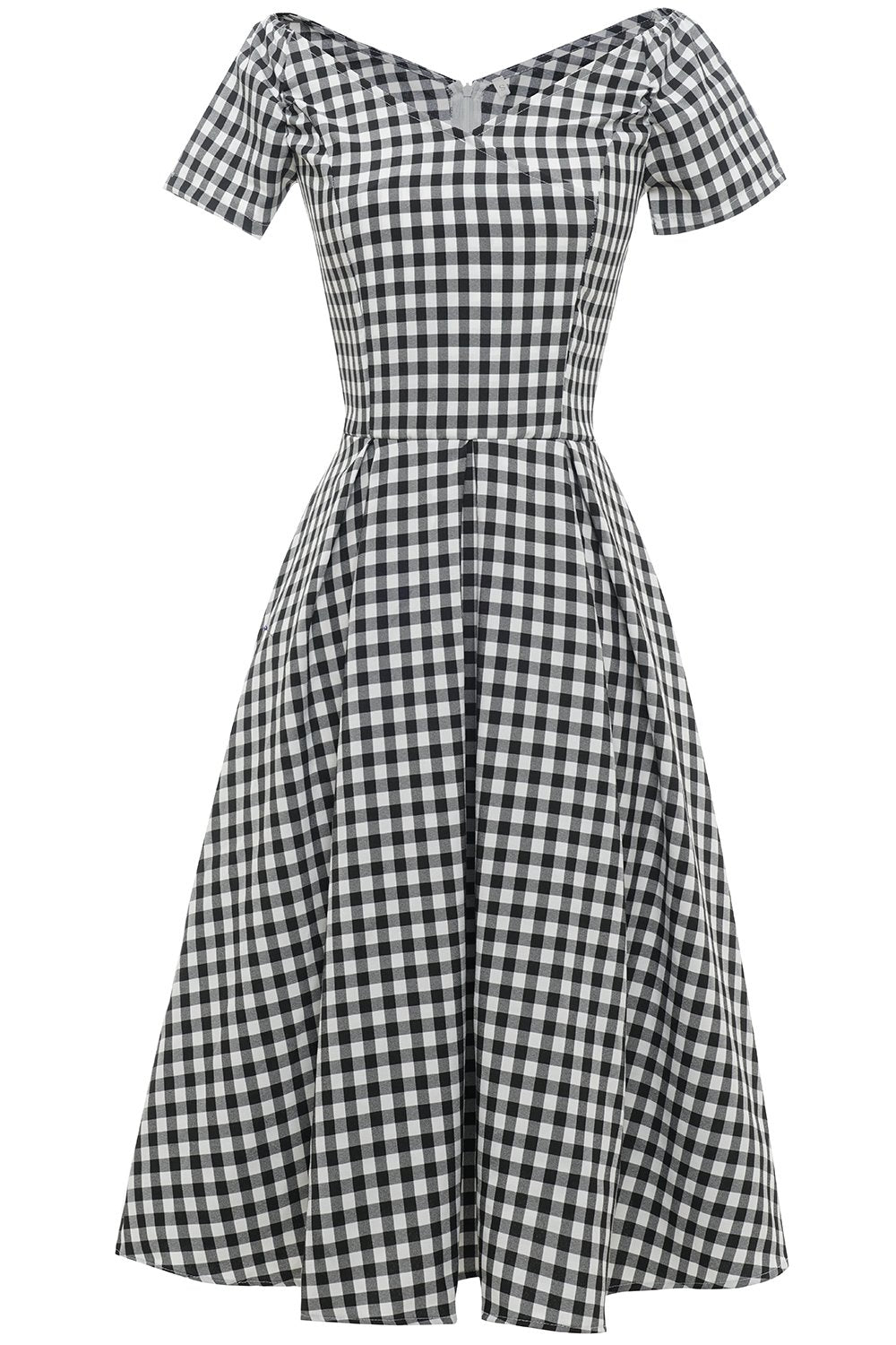 Rochie Midi Vintage Check