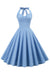 Rochie Retro Cu Buline Fără Spate Pentru Femei
