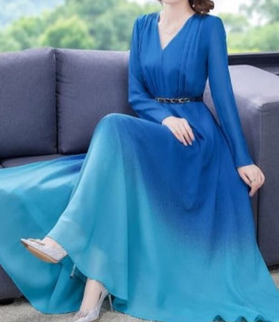 Rochie Albastră Vintage Anilor 40