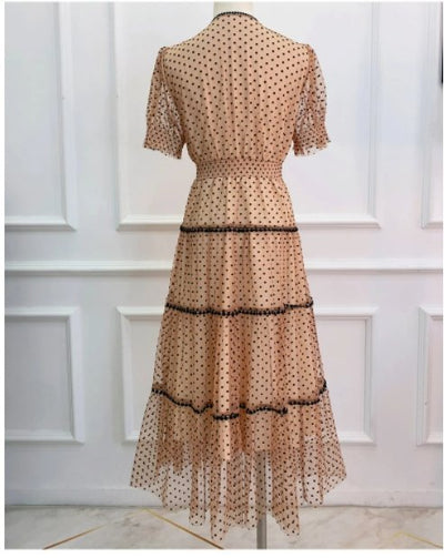 Rochie Vintage Anii 40 Champagne