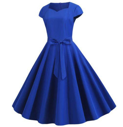 Rochie Albastră Vintage Anilor 50