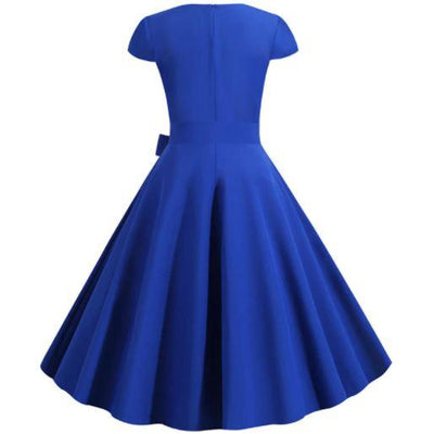 Rochie Albastră Vintage Anilor 50