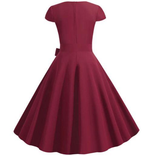 Rochie Vintage Burgundy Din Anii 50