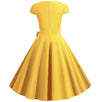 Rochie Galbenă Vintage Anilor 50