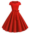 Rochie Roșie Vintage Anilor 50