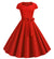 Rochie Roșie Vintage Anilor 50
