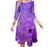 Rochie De Damă Mov Smarald Vintage Anilor 70