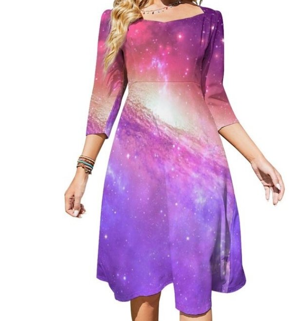 Rochie Vintage Roz De Damă Din Anii 70