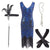 Rochie De Seara Gatsby Anii 20 Albastra