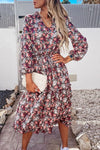 Rochie Lungă Florală De Epocă