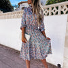 Rochie Lungă Florală De Epocă