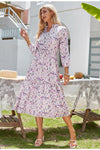 Rochie Lungă Florală De Epocă