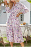 Rochie Lungă Florală De Epocă