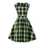 Rochie Vintage În Carouri Fără Mâneci