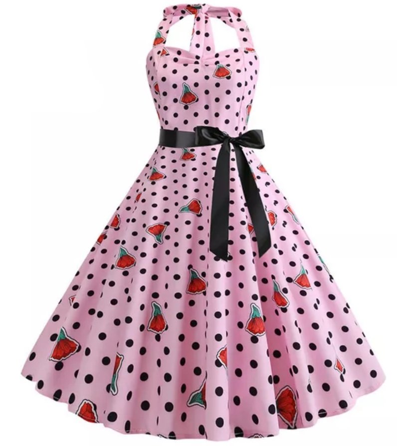 Rochie Vintage Cu Buline