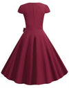 Rochie Americană Din Anii 1950 Bordeaux