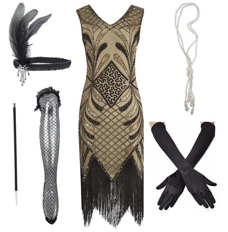 Rochie Bej Chic Anii 20