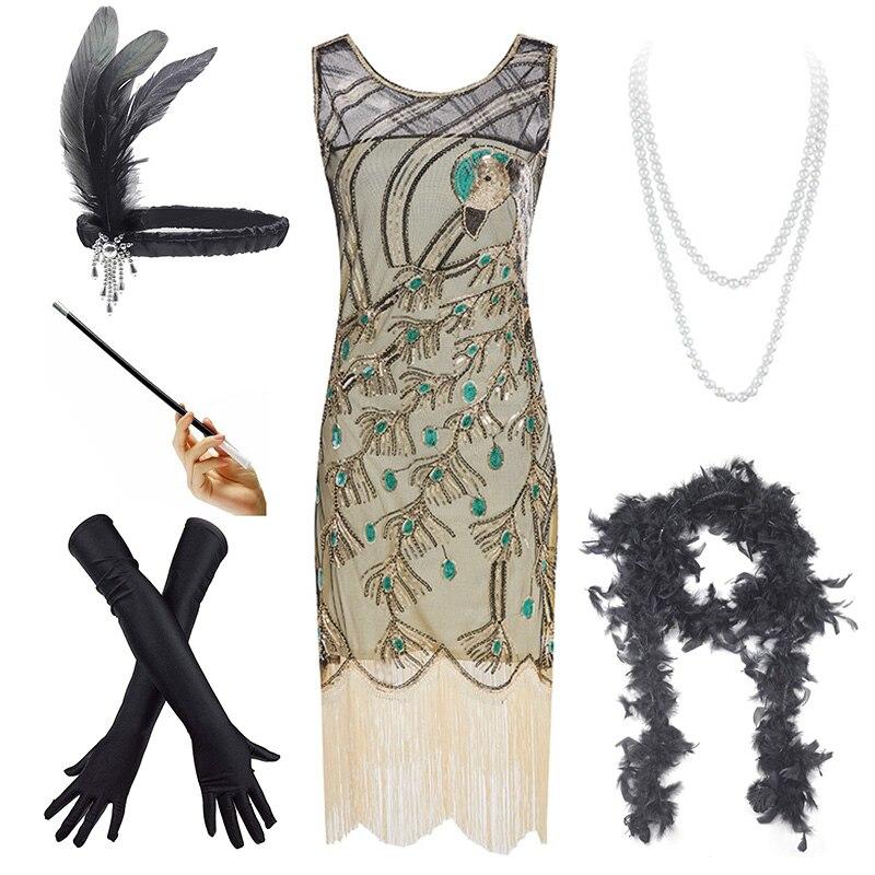 Rochie Anii 20 Femei Bej