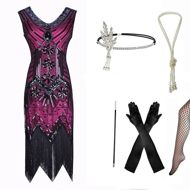 Rochie Anii 20 Pentru Femei Curbate Roz