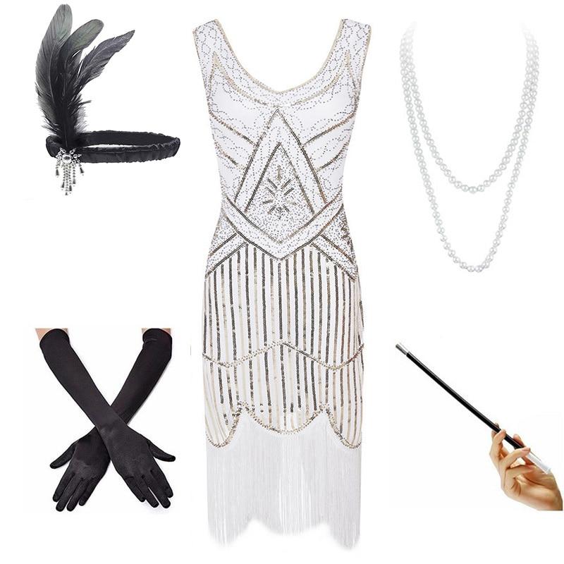 Rochie Albă De Epocă Anilor 20