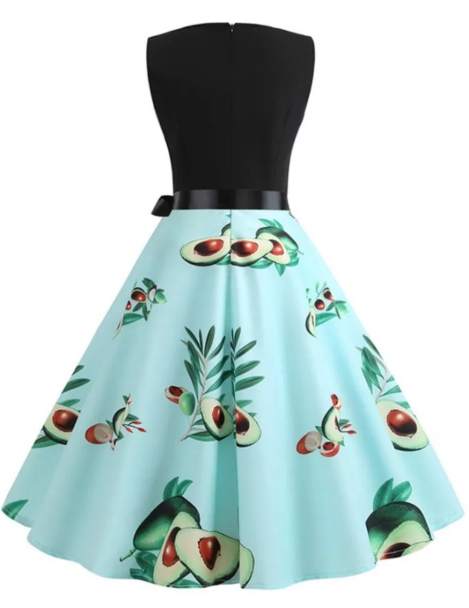 Rochie Pastel Blue Anii 50